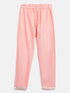 Sishu Girl's' Pink Viscose Kurta And Straight Pant Set